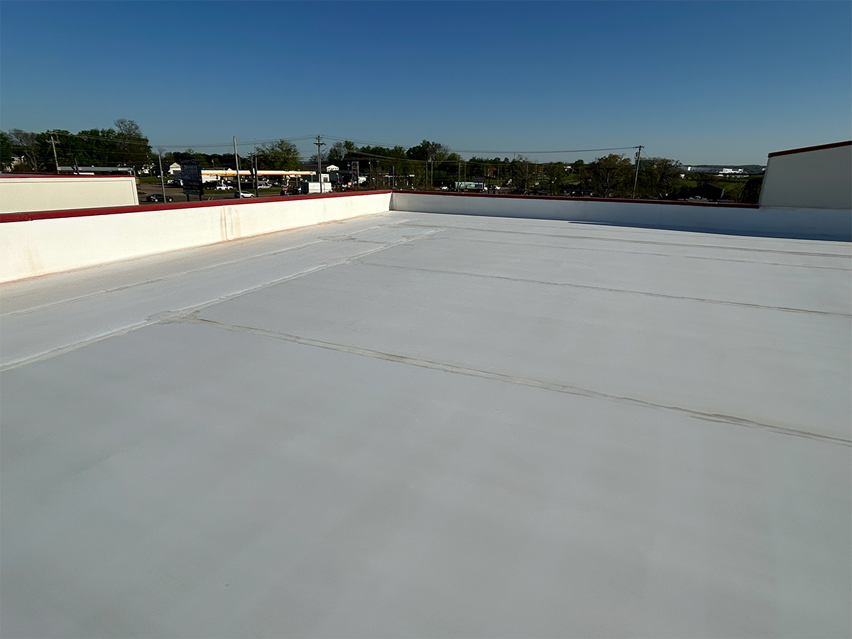 Seamless reflective Phoenix membrane across the roof field